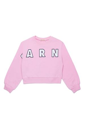 felpa in cotone rosa MARNI KIDS | M01193M00RE0M345